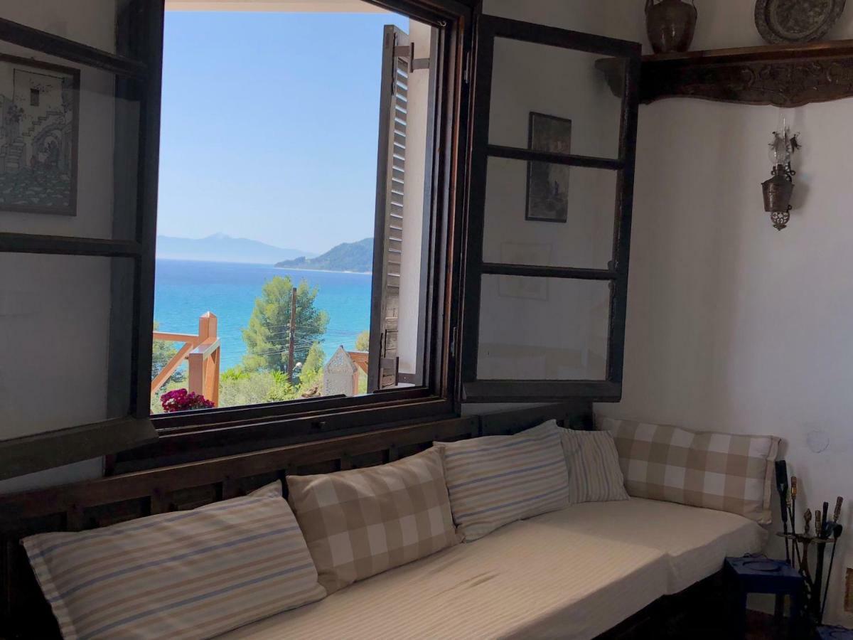 Вілла Unique Sea View House Каландра Екстер'єр фото