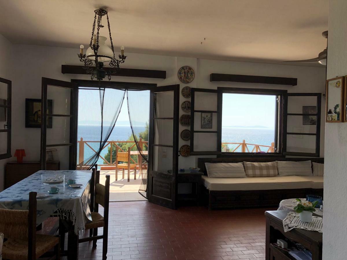 Вілла Unique Sea View House Каландра Екстер'єр фото